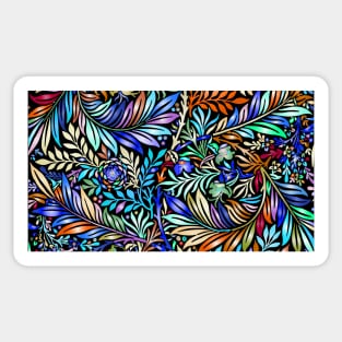 Colorful Leaves Pattern Sticker